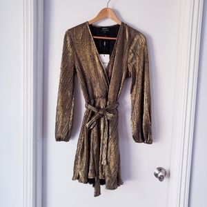 Gold Metallic Party Dress Size 4